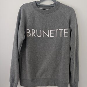 Brunette The Label Heather Gray Sweatshirt